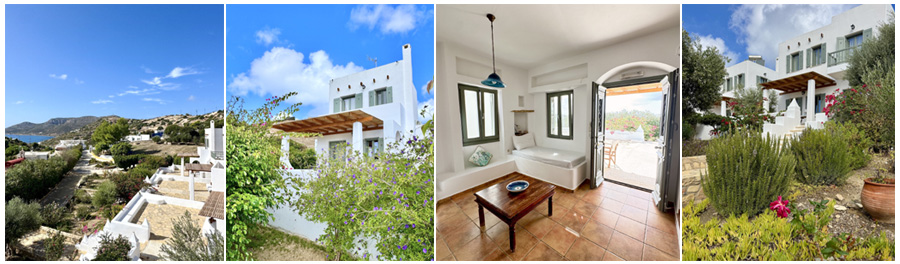 case vacanze resort ecoturismo a LIPSI DODECANNESO volo traghetto aliscafo case con 2 camere veranda attrezzata barbecue piscina con vista mare