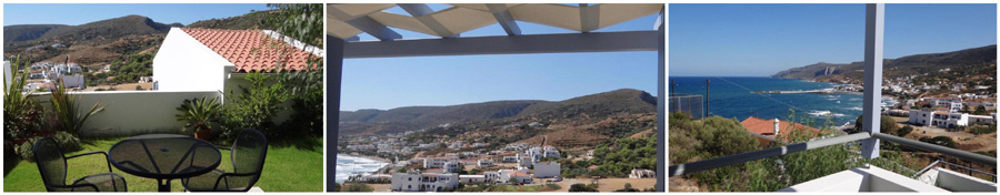GRECIA KITHIRA CHORA casa indipendente balcone terrazzo veranda terrazza vista panoramica mare tramonto villa esclusiva con piscina giardino barbecue parcheggio