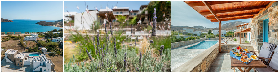 SERIFOS GRECIA isole cicladi resort sulla spiaggia con mezza pensione villa esclusiva con piscina casa fronte mare pulizie giornaliere prima colazione inclusa mezza pensione completa spiaggia attrezzata